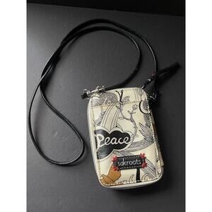 Sakroots Wristlet Wallet Peace Bird Floral Crossbody Boho Card Case Id Holder